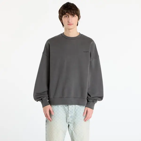 Carhartt WIP Суитшърт Carhartt WIP Benton Sweat Graphite Garment Dyed XS
