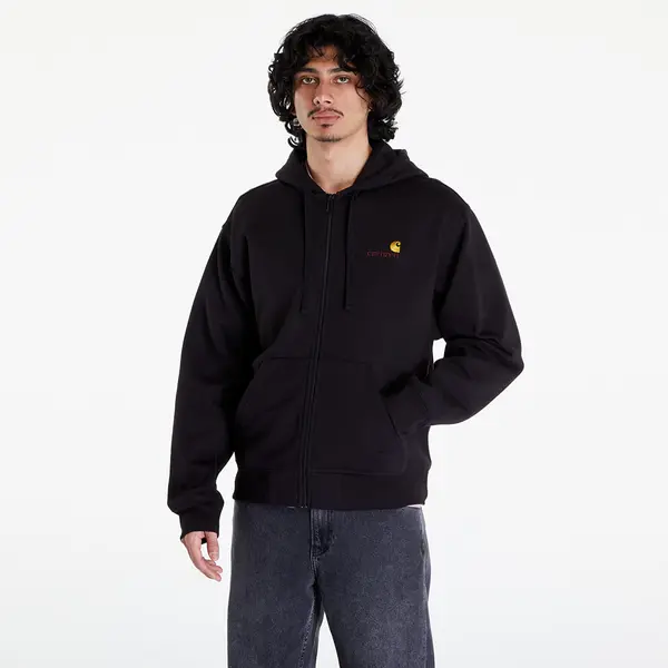 Carhartt WIP Суитшърт Carhartt WIP Hooded American Script Jacket UNISEX Black XS