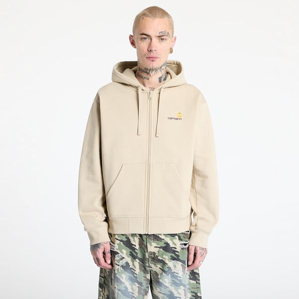 Carhartt WIP Суитшърт Carhartt WIP Hooded American Script Jacket UNISEX Fleur De Sel XS