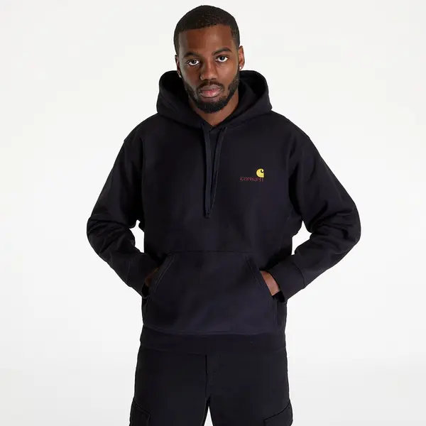 Carhartt WIP Суитшърт Carhartt WIP Hooded American Script Sweat Black M