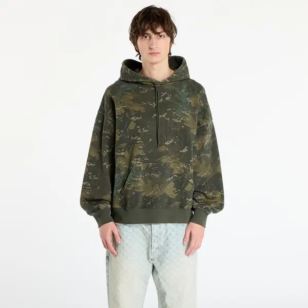 Carhartt WIP Суитшърт Carhartt WIP Hooded Benton Sweat Camo Combi/ Green Garment Dyed S