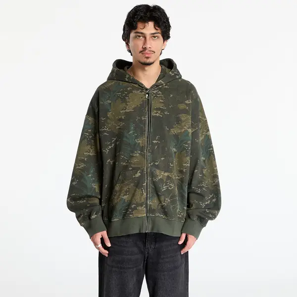 Carhartt WIP Суитшърт Carhartt WIP Hooded Benton Sweat Jacket UNISEX Camo Combi/ Green Garment Dyed M