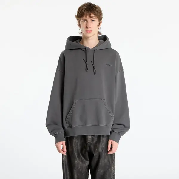 Carhartt WIP Суитшърт Carhartt WIP Hooded Benton Sweat UNISEX Graphite Garment Dyed XS
