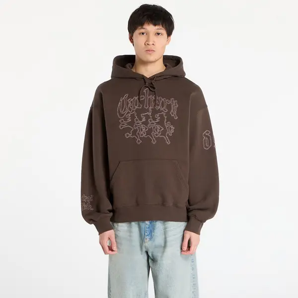 Carhartt WIP Суитшърт Carhartt WIP Hooded Hackwork Sweat Vitola/ Glassy Pink S