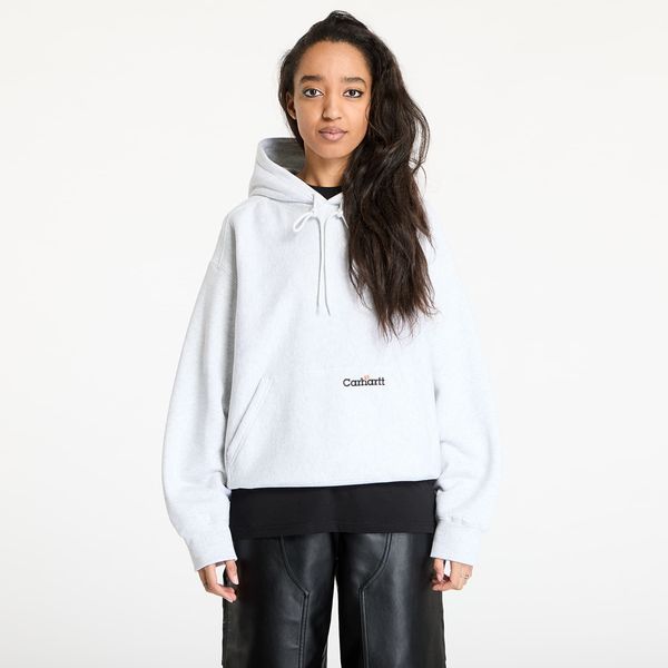 Carhartt WIP Суитшърт Carhartt WIP Hooded Label Script Sweat UNISEX Ash Heather M