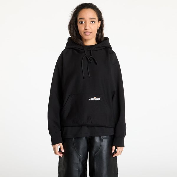 Carhartt WIP Суитшърт Carhartt WIP Hooded Label Script Sweat UNISEX Black XL