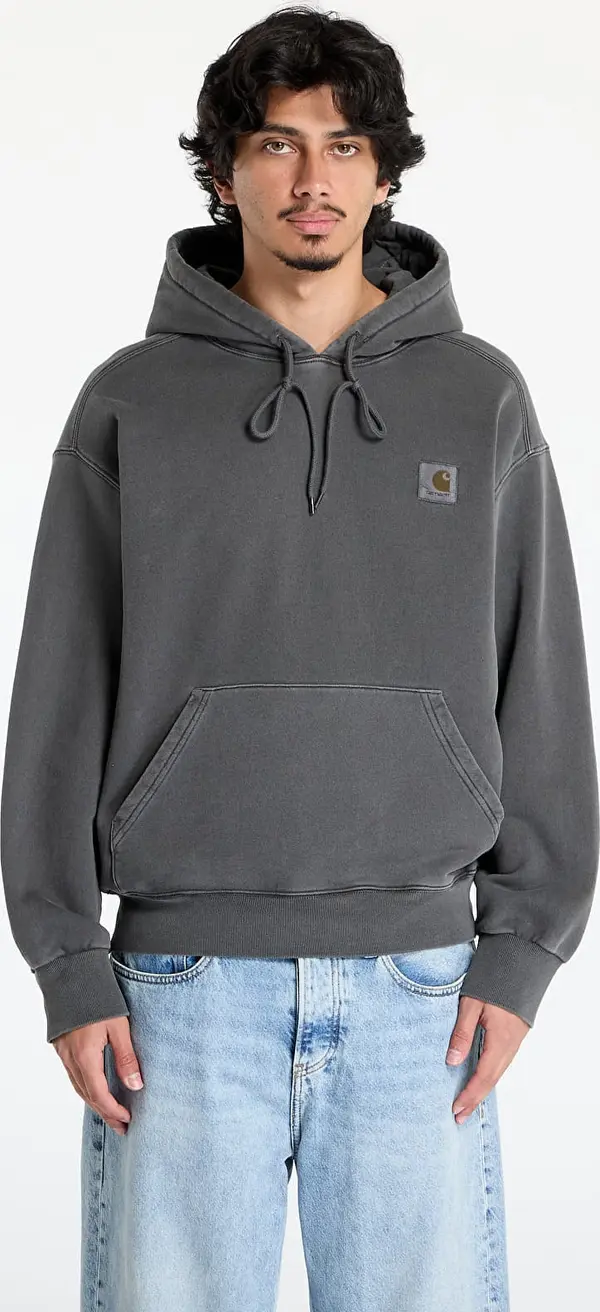 Carhartt WIP Суитшърт Carhartt WIP Hooded Nelson Sweat UNISEX Graphite Garment Dyed XS