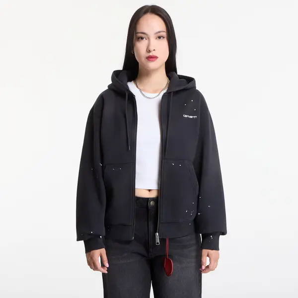 Carhartt WIP Суитшърт Carhartt WIP Hooded Painter Jacket UNISEX Black Destroy Wash, Splatter XL