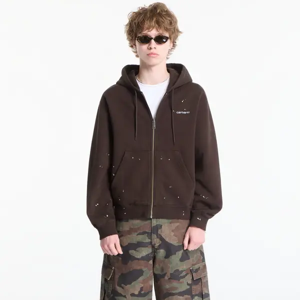 Carhartt WIP Суитшърт Carhartt WIP Hooded Painter Jacket UNISEX Tobacco Destroy Wash, Splatter L