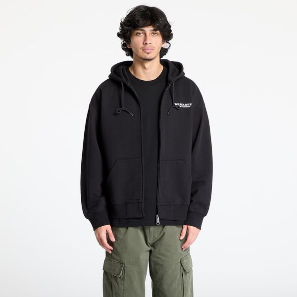 Carhartt WIP Суитшърт Carhartt WIP Hooded Runaway Sweat Jacket UNISEX Black/ Wax Stone Washed M