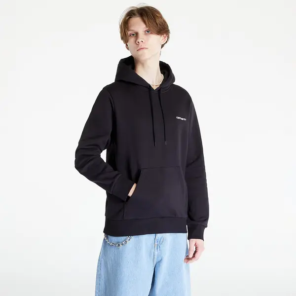 Carhartt WIP Суитшърт Carhartt WIP Hooded Script Embroidery Sweat Black/ White XS