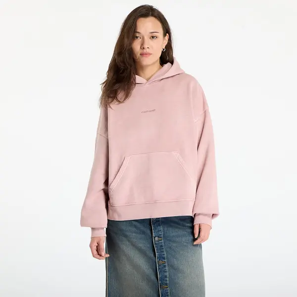 Carhartt WIP Суитшърт Carhartt WIP W' Hooded Benton Sweat Glassy Pink Garment Dyed M