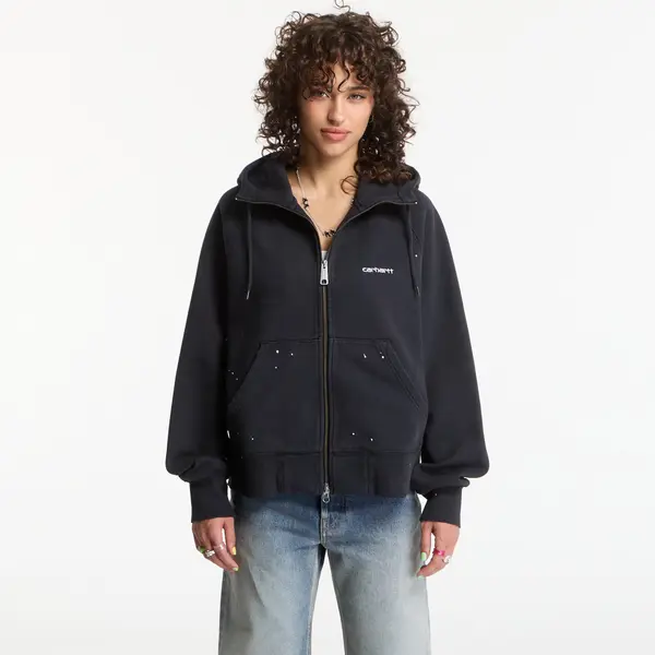 Carhartt WIP Суитшърт Carhartt WIP W' Hooded Painter Jacket Black Destroy Wash, Splatter S