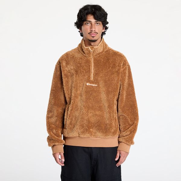 Champion Суитшърт Champion Half Zip Top Brown L