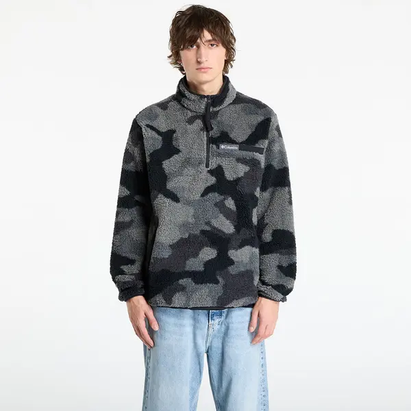 Columbia Суитшърт Columbia Rugged Ridge™ High Pile Half Zip Black Mod Camo M