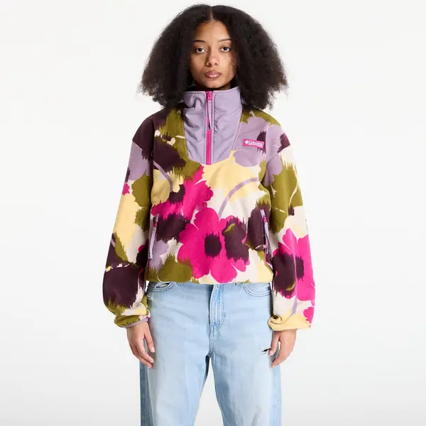 Columbia Суитшърт Columbia Sequoia Grove™ Half Zip Fleece With Print Fuchsia/ Ikatbloom M