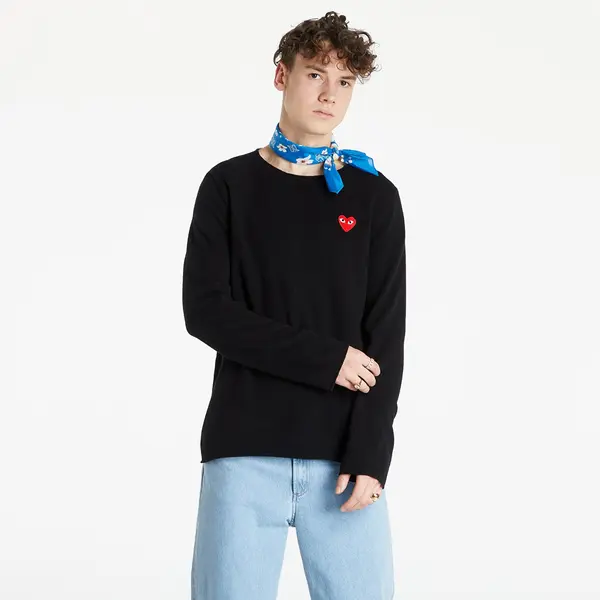 Comme des Garçons PLAY Суитшърт Comme des Garçons PLAY Red Heart Crewneck Jumper Black XS