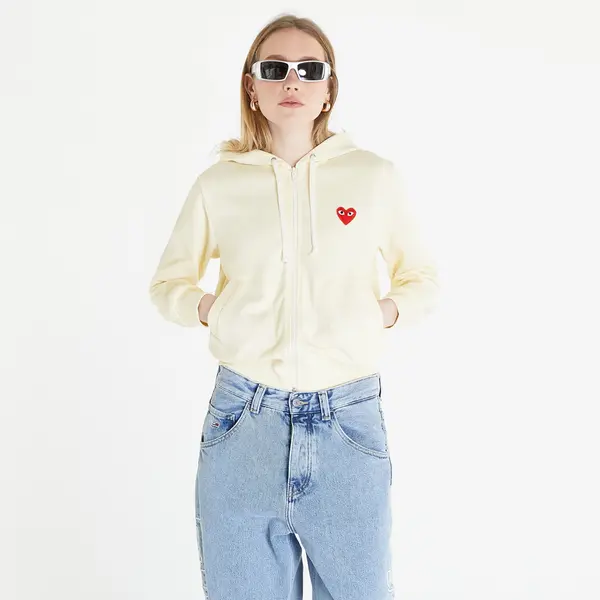 Comme des Garçons PLAY Суитшърт Comme des Garçons PLAY Sweatshirt Knit Ivory M