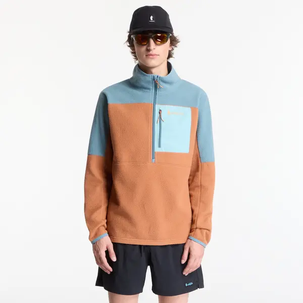 Cotopaxi Суитшърт Cotopaxi M's Abrazo Fleece Half-Zip Jacket Everglade and Whiskey M
