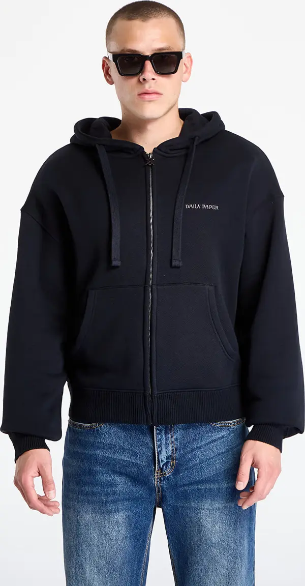 Daily Paper Суитшърт Daily Paper Boxy Zip Up Hoodie Black S