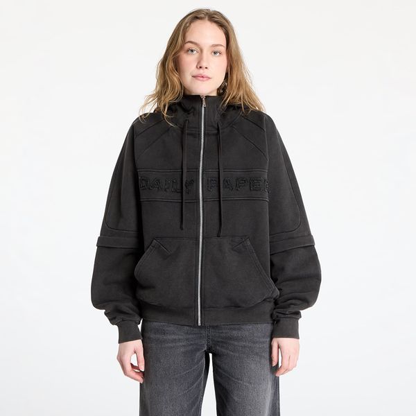 Daily Paper Суитшърт Daily Paper Garment Wash Zip Up Hoodie UNISEX Black XS