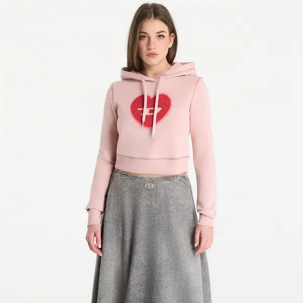 DIESEL Суитшърт Diesel F-Slimmy-Hood-S5 Sweatshirt Pale Mauve S
