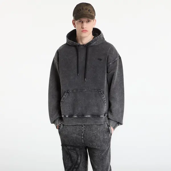 DIESEL Суитшърт Diesel S-Boxt-Hood-Den Sweatshirt Black/ Violet XL
