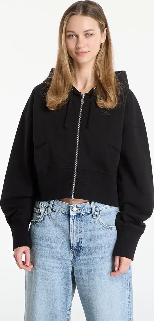 DIME Суитшърт DIME Cropped Zip Hoodie UNISEX Black L