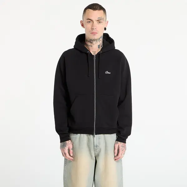DIME Суитшърт DIME Cursive Small Logo Zip Hoodie UNISEX Black M