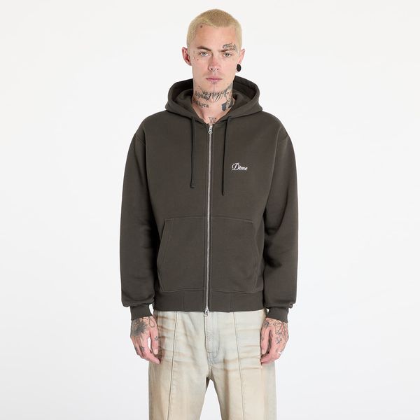 DIME Суитшърт DIME Cursive Zip Hoodie UNISEX Vintage Black XS