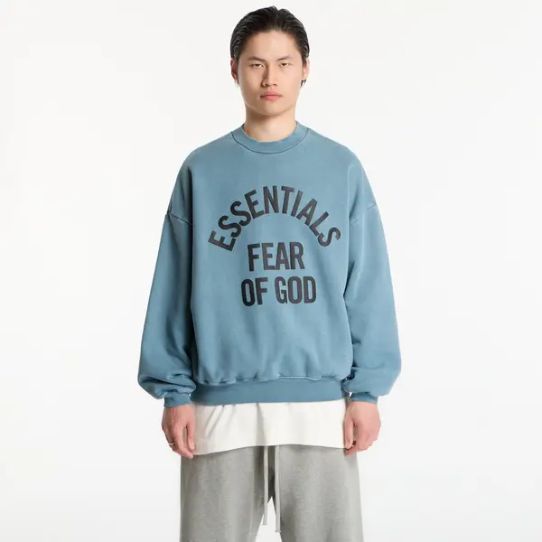 Fear of God Essentials Суитшърт Fear of God Essentials Campus 90'S Crewneck Sweater Faded Coastal M