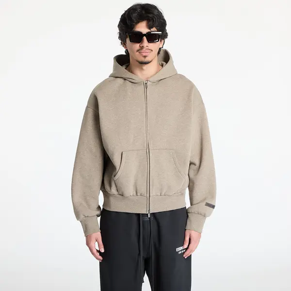 Fear of God Essentials Суитшърт Fear of God Essentials Classic Fit Fleece Zip Up Hoodie Homestead Heather XL