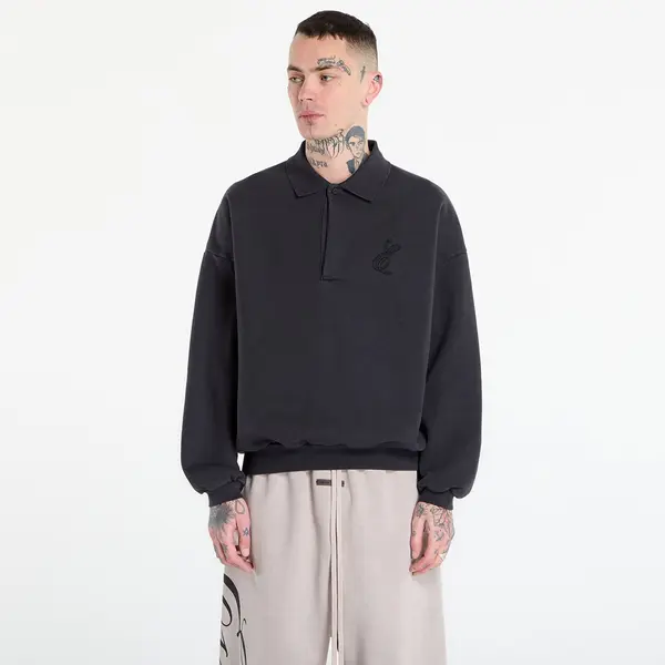 Fear of God Essentials Суитшърт Fear of God Essentials Classic Polo Sweatshirt Vintage Black XXL