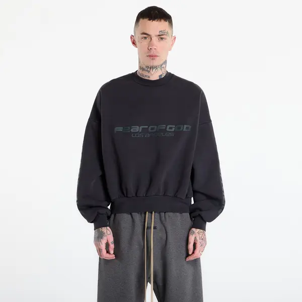 Fear of God Essentials Суитшърт Fear of God Essentials Cropped Relaxed Sweatshirt Vintage Black S