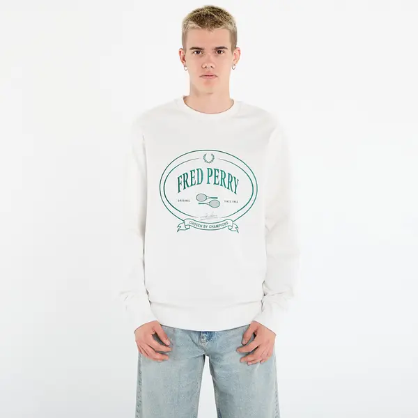 FRED PERRY Суитшърт FRED PERRY Chosen By Champions Sweatshirt Snow White M