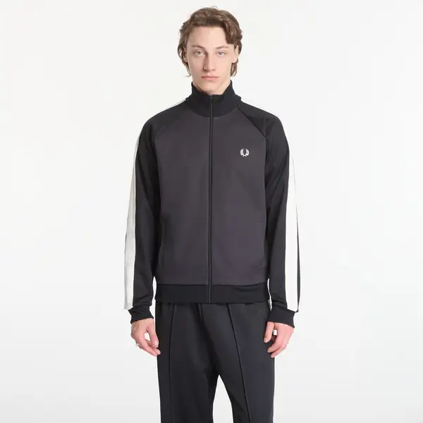 FRED PERRY Суитшърт Fred Perry Contrast Sleeve Track Jacket Black M