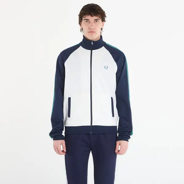 FRED PERRY Суитшърт FRED PERRY Contrast Sleeve Track Jacket Snow White M