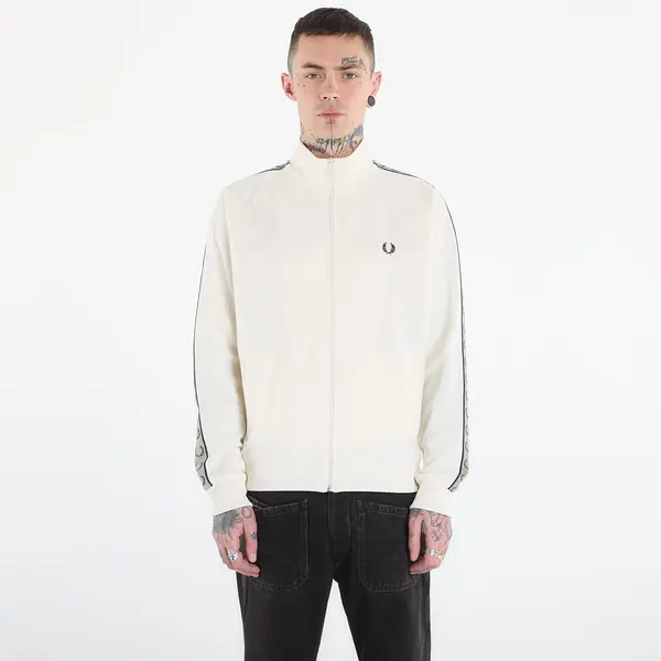 FRED PERRY Суитшърт FRED PERRY Contrast Tape Track Jacket Ecr/ Nvy/ Seagrss XL
