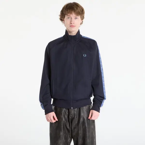 FRED PERRY Суитшърт FRED PERRY Contrast Tape Track Jacket Nvy/ Acebl/ Tnsbl L
