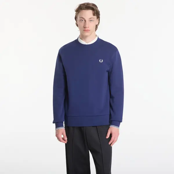 FRED PERRY Суитшърт Fred Perry Crew Neck Sweatshirt Blue M