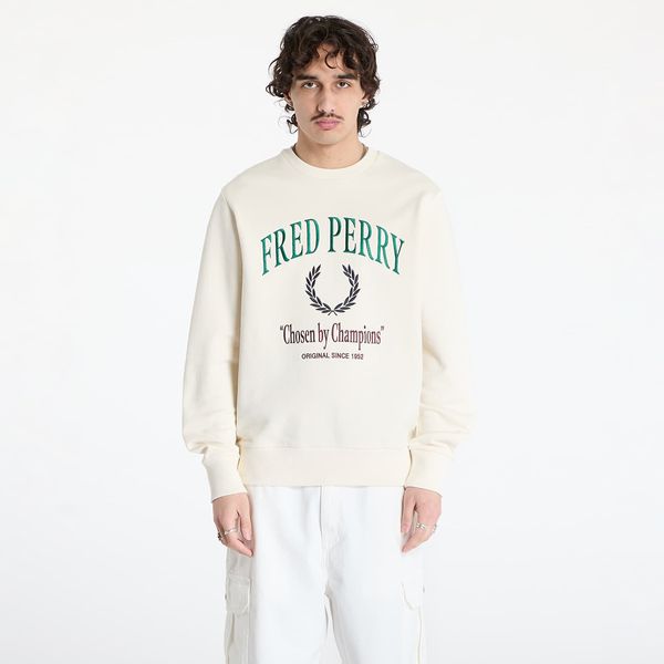 FRED PERRY Суитшърт FRED PERRY Embroidered Champion Sweatshirt Ecru M
