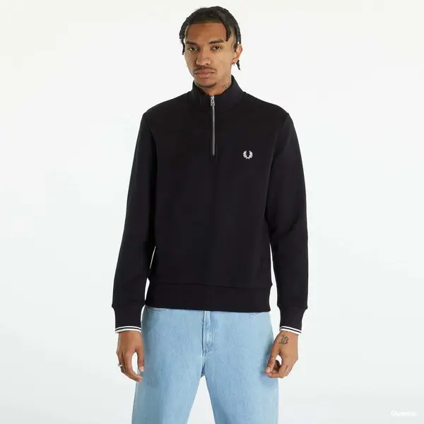 FRED PERRY Суитшърт FRED PERRY Half Zip Sweatshirt Black L