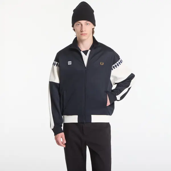 FRED PERRY Суитшърт Fred Perry Meyba Cut And Sew Track Jacket Black L