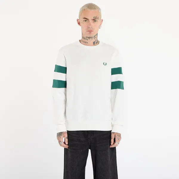 FRED PERRY Суитшърт FRED PERRY Peached Tipped Sleeve Sweatshirt Snow White L