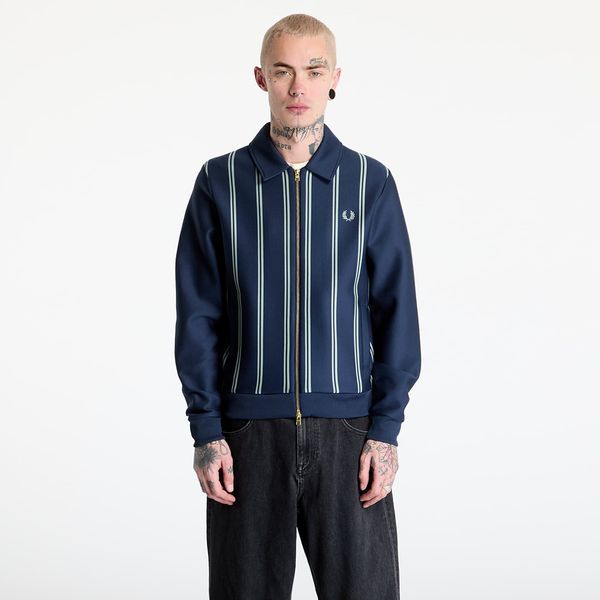 FRED PERRY Суитшърт FRED PERRY Striped Collared Track Jacket Tennis Blue M