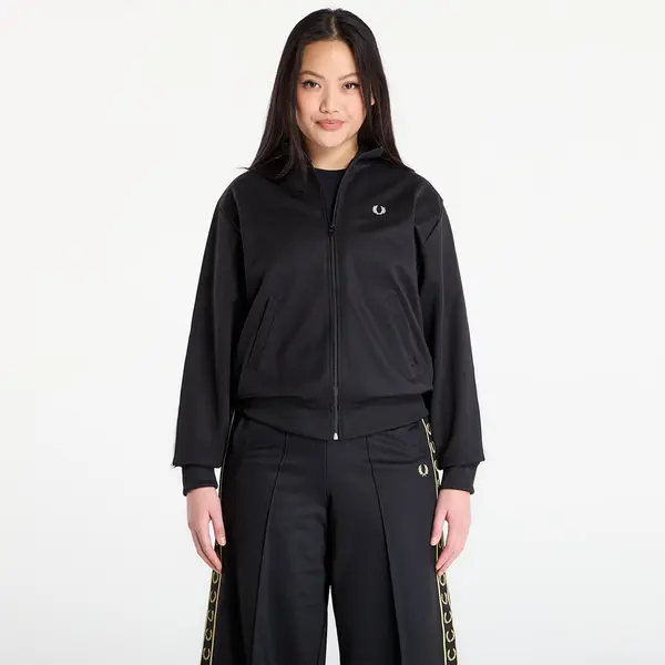 FRED PERRY Суитшърт FRED PERRY Taped Track Jacket Black 40