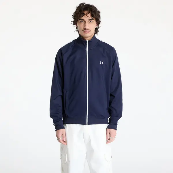 FRED PERRY Суитшърт FRED PERRY Taped Track Jacket Carbon Blue M