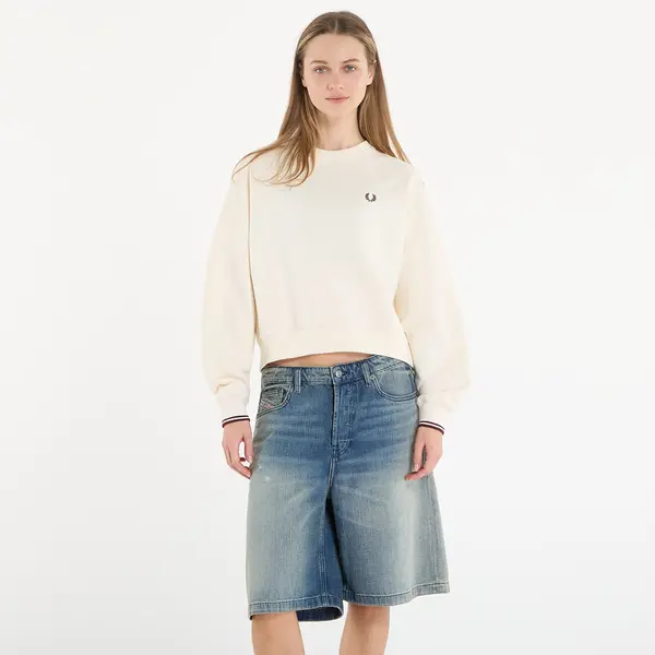 FRED PERRY Суитшърт FRED PERRY Tipped Sweatshirt Ecru 6