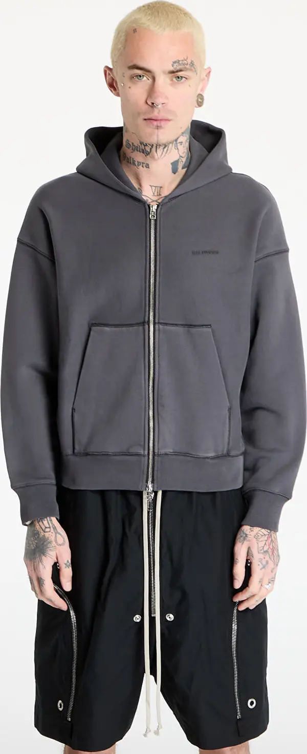 HAL STUDIOS® Суитшърт HAL STUDIOS® Haus Hooded Zip Sweatshirt UNISEX Washed Black XL