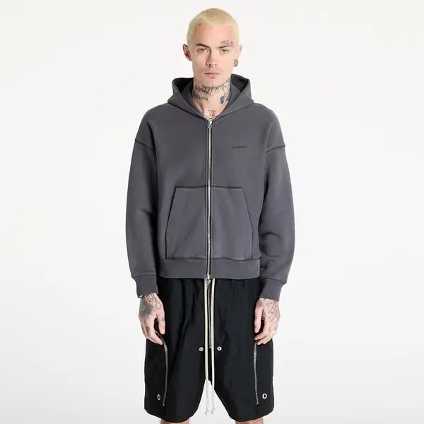 HAL STUDIOS® Суитшърт HAL STUDIOS® Haus Hooded Zip Sweatshirt UNISEX Washed Black XL